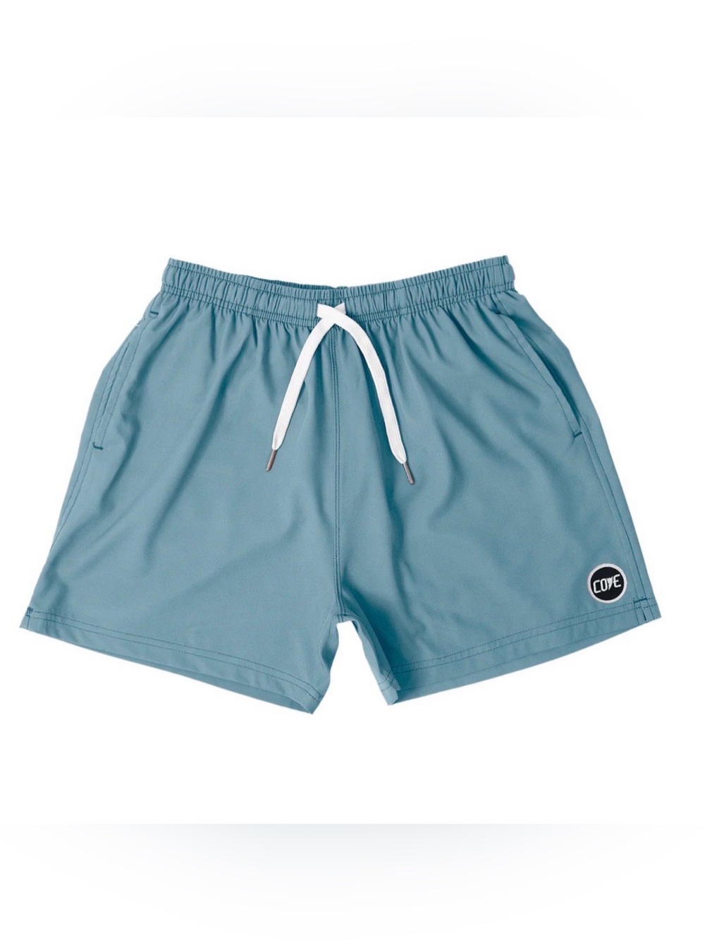 Cove Men's Athletic Shorts in Slate Blue with White Drawstring